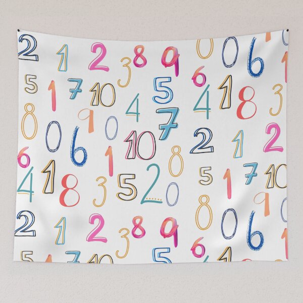 Item preview, Playful Numbers Pattern designed and sold by ckylin.