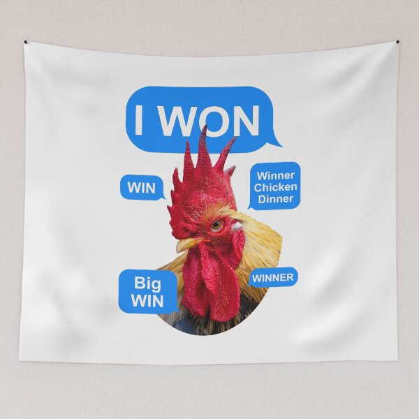 Item preview, I Won, Big Win Chicken designed and sold by RamiBeans.