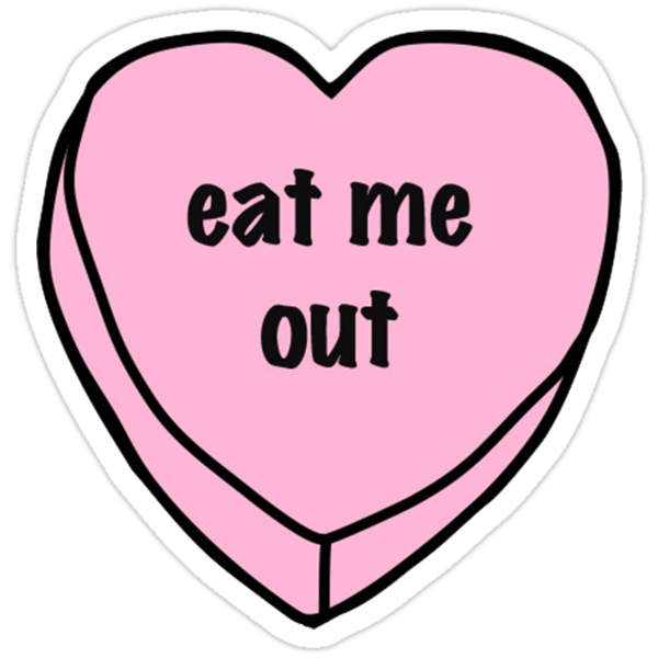 "Eat Me Out" Stickers by Luna Snaps | Redbubble