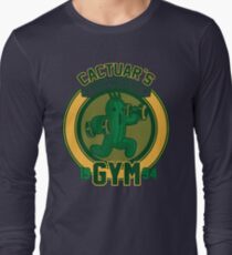 Cactuars Fitnessstudio Langarmshirt