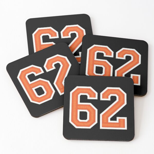 Item preview, Sports Number 62 Jersey Sixty Two Orange designed and sold by elhefe.