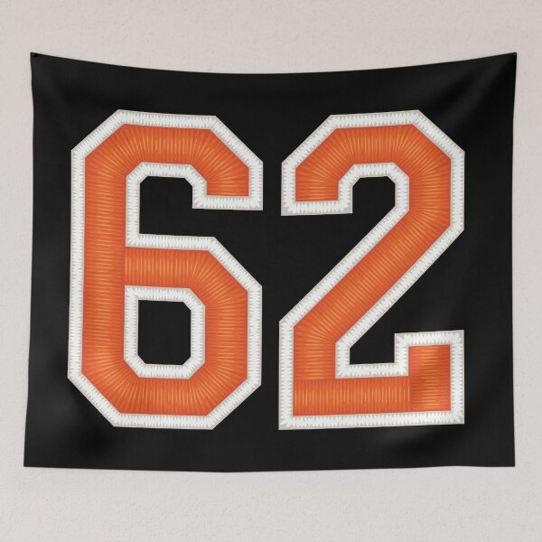 Item preview, Sports Number 62 Jersey Sixty Two Orange designed and sold by elhefe.