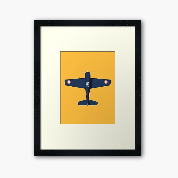 Vista previa del artículo con la obra «F6F WWII Fighter Aircraft - French», diseñado y vendido por VoodooCircus.