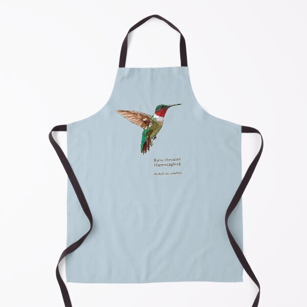 Item preview, Ruby throated Hummingbird with Name for Clothing etc designed and sold by HummingbirdPics.