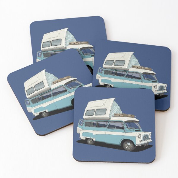 Item preview, Bedford Camper Van in blue designed and sold by candc-retro.
