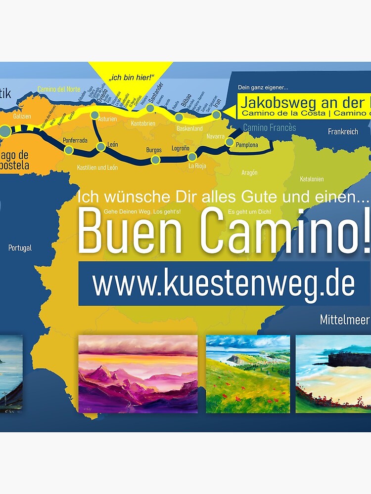 Thumbnail 4 von 4, Uhr, Jakobsweg an der Küste, Camino de la Costa designt und verkauft von Ch-Seebauer.