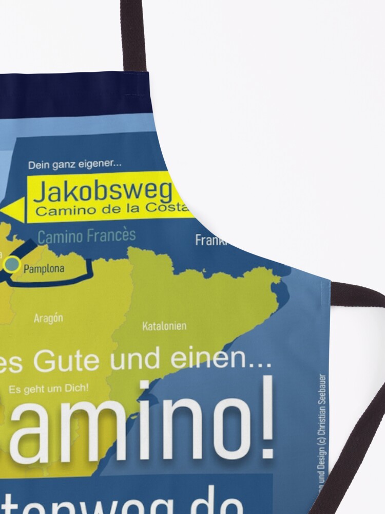 Thumbnail 3 von 6, Schürze, Jakobsweg an der Küste, Camino de la Costa designt und verkauft von Ch-Seebauer.