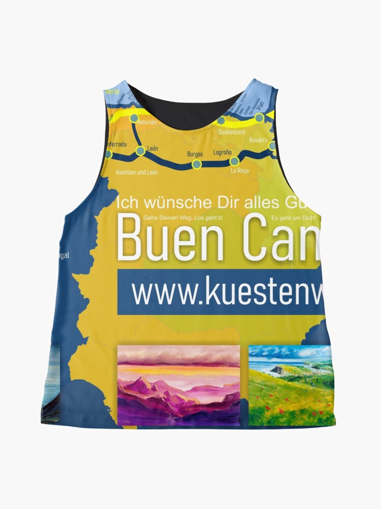 Alternative Ansicht von Jakobsweg an der Küste, Camino de la Costa Ärmelloses Top