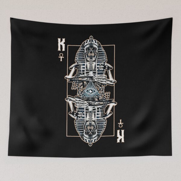 Item preview, King Pharaoh Evil Egyptian Zombie Skull Astrology Tarot Card designed and sold by GrandeDuc.