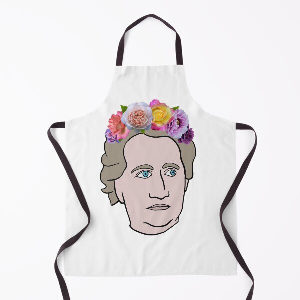 Aperçu de l'œuvre Portrait de Goethe (poète allemand) avec une couronne de fleurs - Bloom Poet créée et vendue par isstgeschichte.
