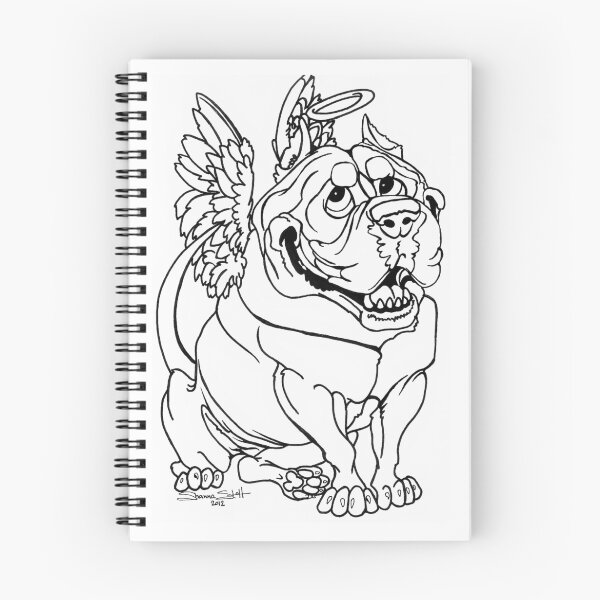Item preview, American Bully Breed Dog Pitbull Caricature Art designed and sold by Shanna Stott.