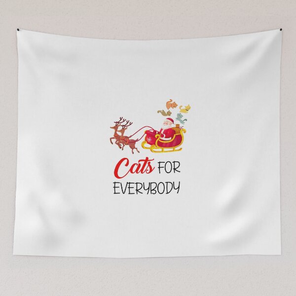 Item preview, Cats For Everybody Christmas Cute Cat Lover Ugly Sweater T-Shirt designed and sold by GoldenDov.