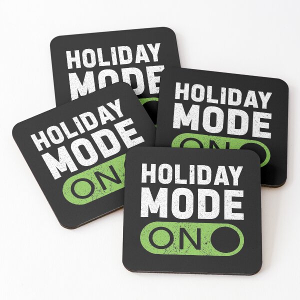 Item preview, Holiday Mode On! (Distressed Effect)  designed and sold by HeraAndKosmos.