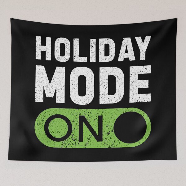 Item preview, Holiday Mode On! (Distressed Effect)  designed and sold by HeraAndKosmos.