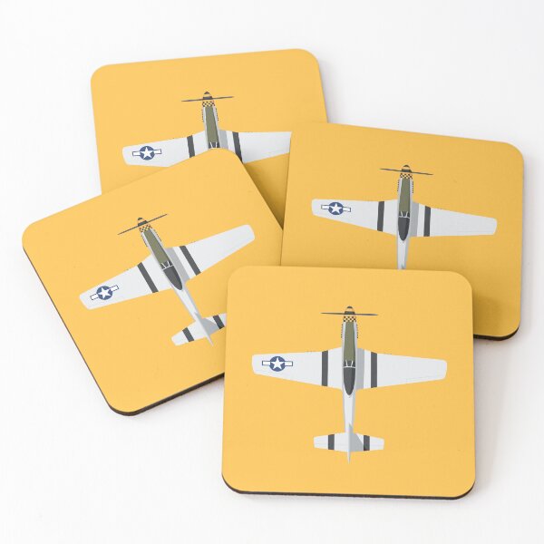 Item preview, P-51 Fighter Aircraft - Yellow designed and sold by VoodooCircus.