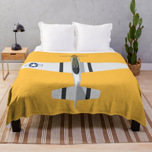 Item preview, P-51 Fighter Aircraft - Yellow designed and sold by VoodooCircus.