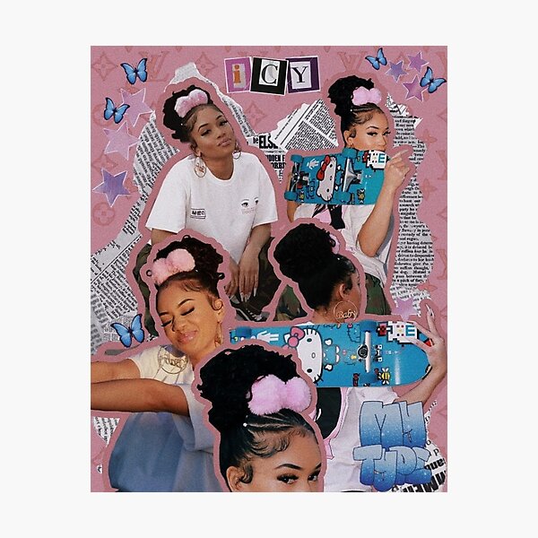 saweetie aesthetic collage Photographic Print