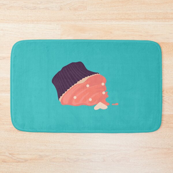 Item preview, Sweet muffin fell to the floor. Crushed and smashed cake. Flat cartoon illustration isolated on white background. designed and sold by KSENIIA FAST.