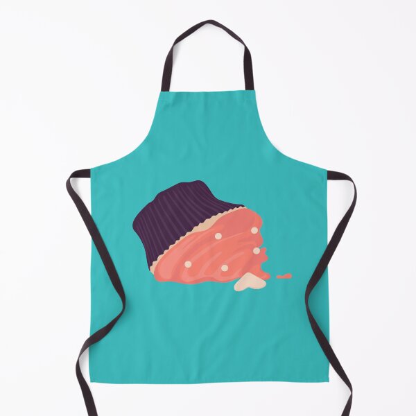Item preview, Sweet muffin fell to the floor. Crushed and smashed cake. Flat cartoon illustration isolated on white background. designed and sold by KSENIIA FAST.