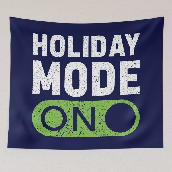 Item preview, Holiday Mode On! (Distressed Effect)  designed and sold by HeraAndKosmos.