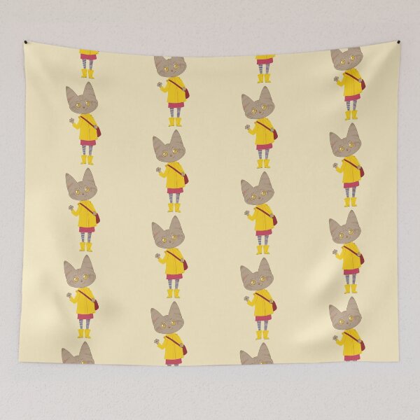 Item preview, Yellow raincoat cat designed and sold by bitingnclawing.