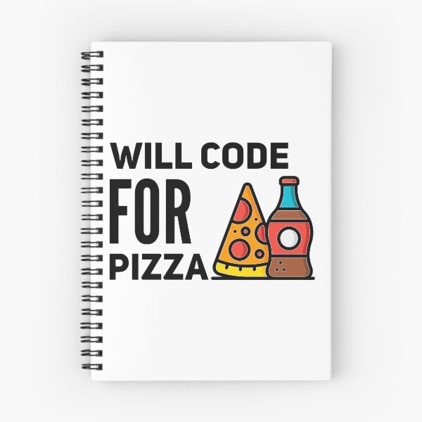 Item preview, Will Code For Pizza (color black) designed and sold by Stornu2Ruedas.