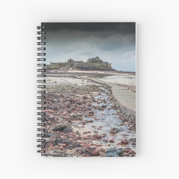 Red pebbles at Elizabeth Castle Jersey Spiral Notebook