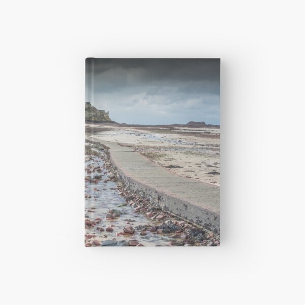 Red pebbles at Elizabeth Castle Jersey Hardcover Journal