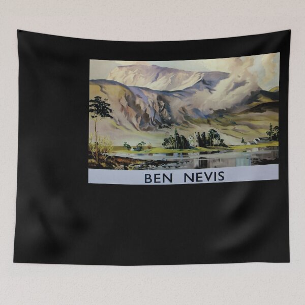 Item preview, retro classic Ben Nevis poster designed and sold by CorasPosters.