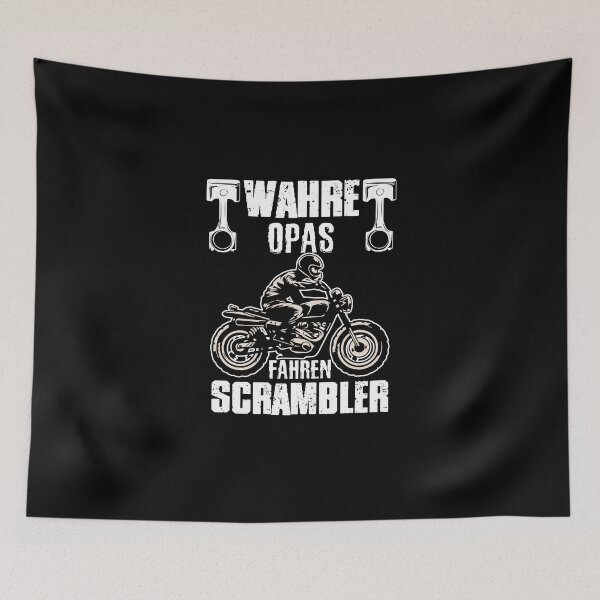 Item preview, Scrambler oldschool grandpa gift idea motorcycle designed and sold by Nessshirts.