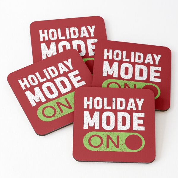 Item preview, Holiday Mode On! (Distressed Effect)  designed and sold by HeraAndKosmos.