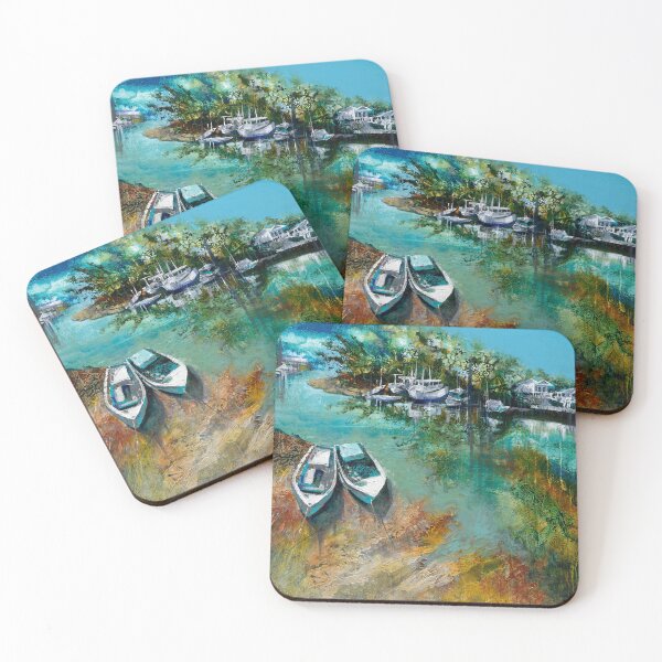 Item preview, Low tide, Wynnum Creek designed and sold by De Gillett Cox.