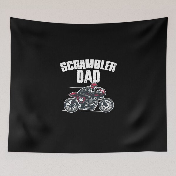 Item preview, Father's Day Gift Motorcycle Scrambler Bike designed and sold by Nessshirts.