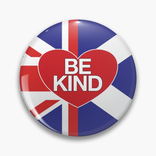 Item preview,  'Be Kind' in Heart (Union + Scotland Flag - V5) designed and sold by Sarb Singh.