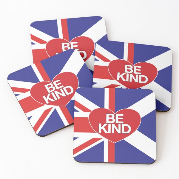 Item preview,  'Be Kind' in Heart (Union + Scotland Flag - V5) designed and sold by Sarb Singh.