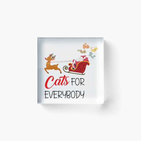 Item preview, Cats For Everybody Christmas Cute Cat Lover Ugly Sweater T-Shirt designed and sold by GoldenDov.