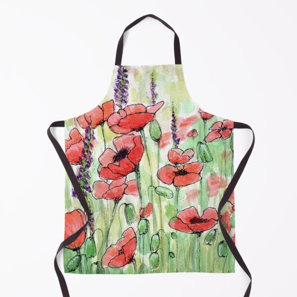 Item preview, Red poppy fields watercolour painting designs. Creative person. designed and sold by LaBellCreative.