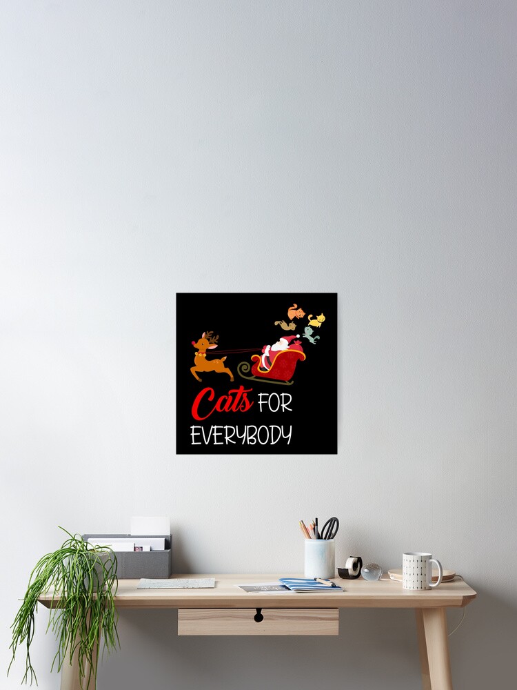 Cats For Everybody Christmas Cute Cat Lover Ugly Sweater T-Shirt