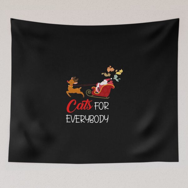 Item preview, Cats For Everybody Christmas Cute Cat Lover Ugly Sweater T-Shirt designed and sold by GoldenDov.