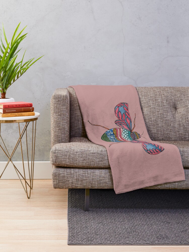 Thumbnail 2 of 6, Throw Blanket, tiny bug designed and sold by garam-project.