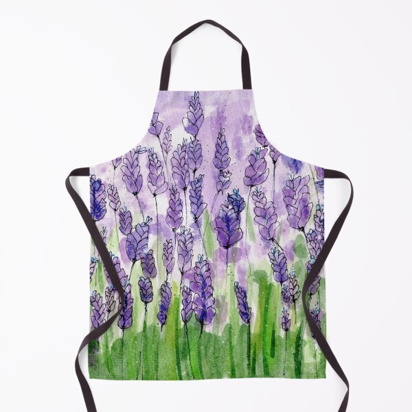 Item preview, Purple lavender fields watercolour painting designs. Creative person. designed and sold by LaBellCreative.