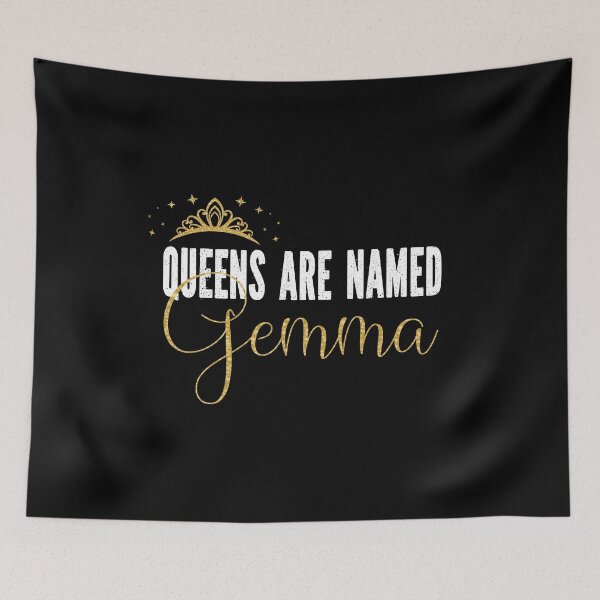 Item preview, Queens Are Named Gemma Personalized First Name Girl graphic designed and sold by Grabitees.