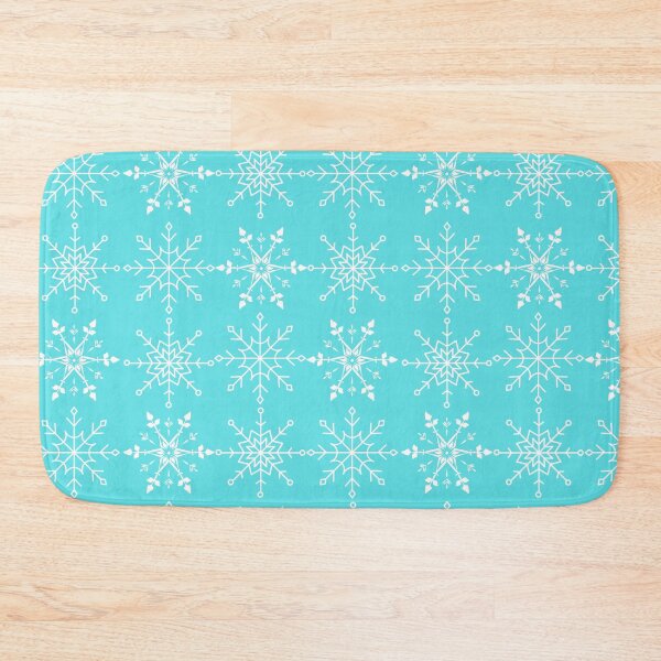 Item preview, Teal Christmas Snowflake pattern  designed and sold by Digibee.