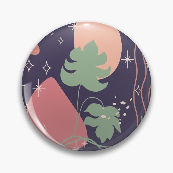 Item preview, Abstract shapes stars lines and monstera leaves digital design illustration 73 designed and sold by MyBlackDreams.