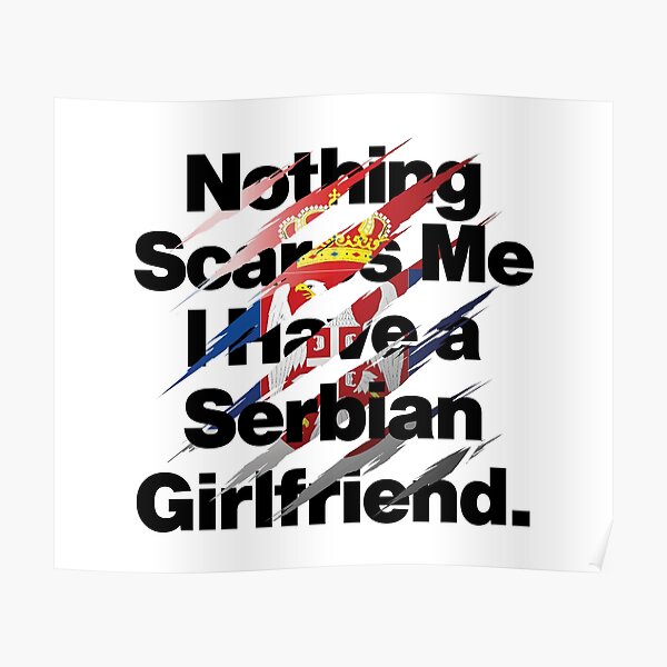 Poster Serbian Redbubble