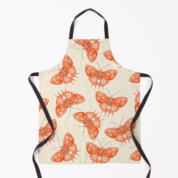 Item preview, Peach perfect butterfly folkart painting designed and sold by Prita-D.