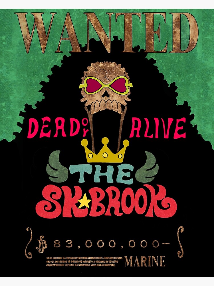 One Piece Brook  Poster for Sale by Thebestindesign