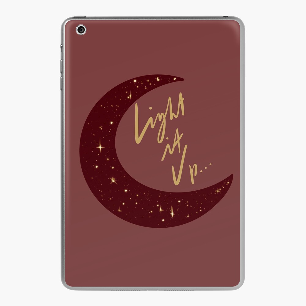 Crescent City Quote Light It Up - Maroon Background | iPad Case & Skin