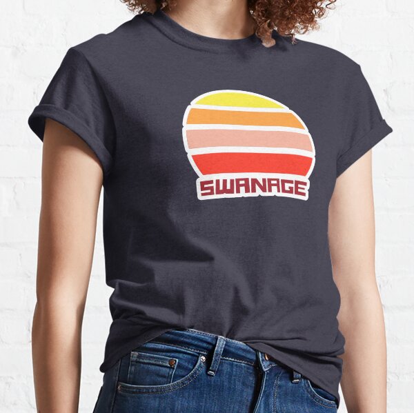 Vintage Sunset Swanage Dorset UK Souvenir Classic T-Shirt