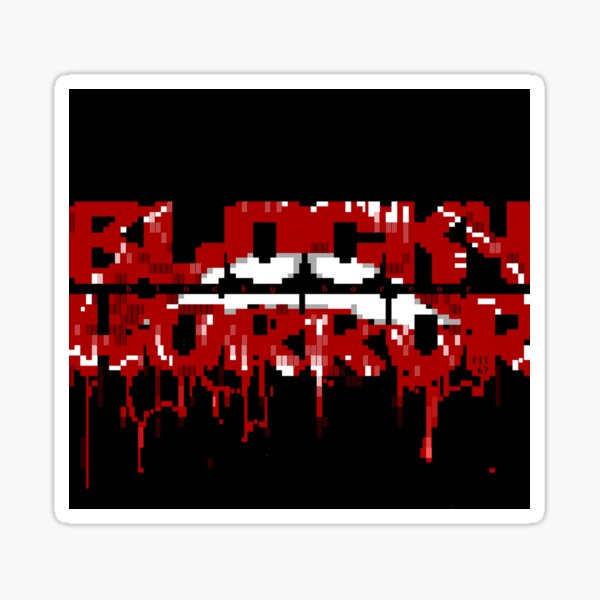 Blocky Horror Sticker